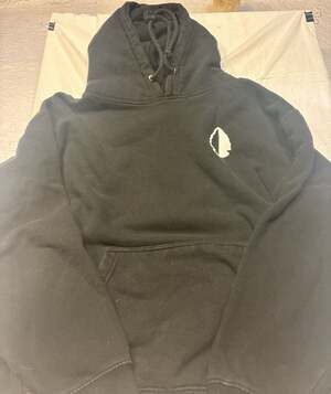 TacHuntFish Medusa Graphic Pullover Hoodie Black Size L